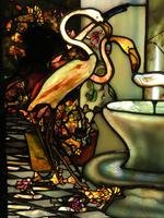 Florida, Winter Park, Charles Hosmer Morse Museum of American Art: Feeding the Flamingoes